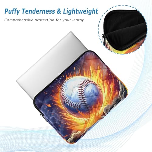 Funda para portátil 13-14 pulgadas con diseño de béisbol impermeable miniatura 5