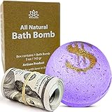 Cash Bath Bomb 'Calming' with Real Money Inside - from $1 to $100 Large Mystery Surprise Gift -...