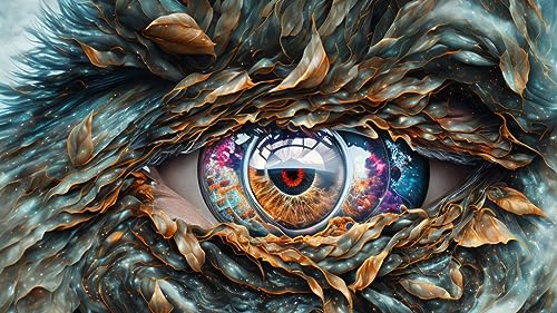 Yeux de l'ouragan affiche poster toile 58x90 cm tableau sans cadre