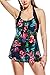 Dolamen Mujer Trajes De Baño con Falda, 2018 Nuevo Dos Piezas Floral...