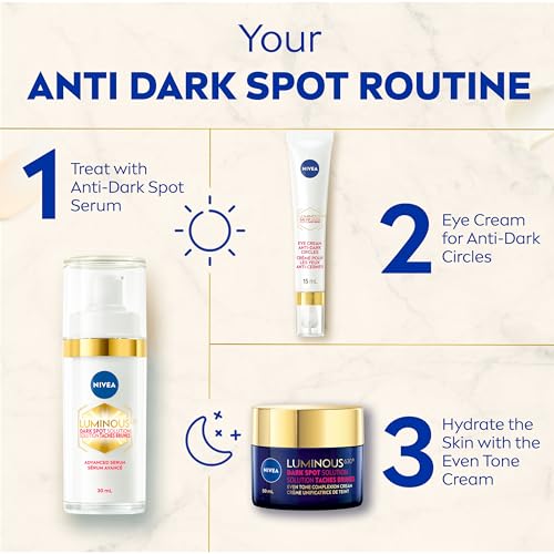 NIVEA LUMINOUS630 Dark Spot Solution Even Tone Face Cream for All Skin Types, Dark Spot Cream for Face Reduces Appearance of Dark Spots, Hyaluronic Acid Moisturizer, Dermatological Skin Care, 50mL - Image 7