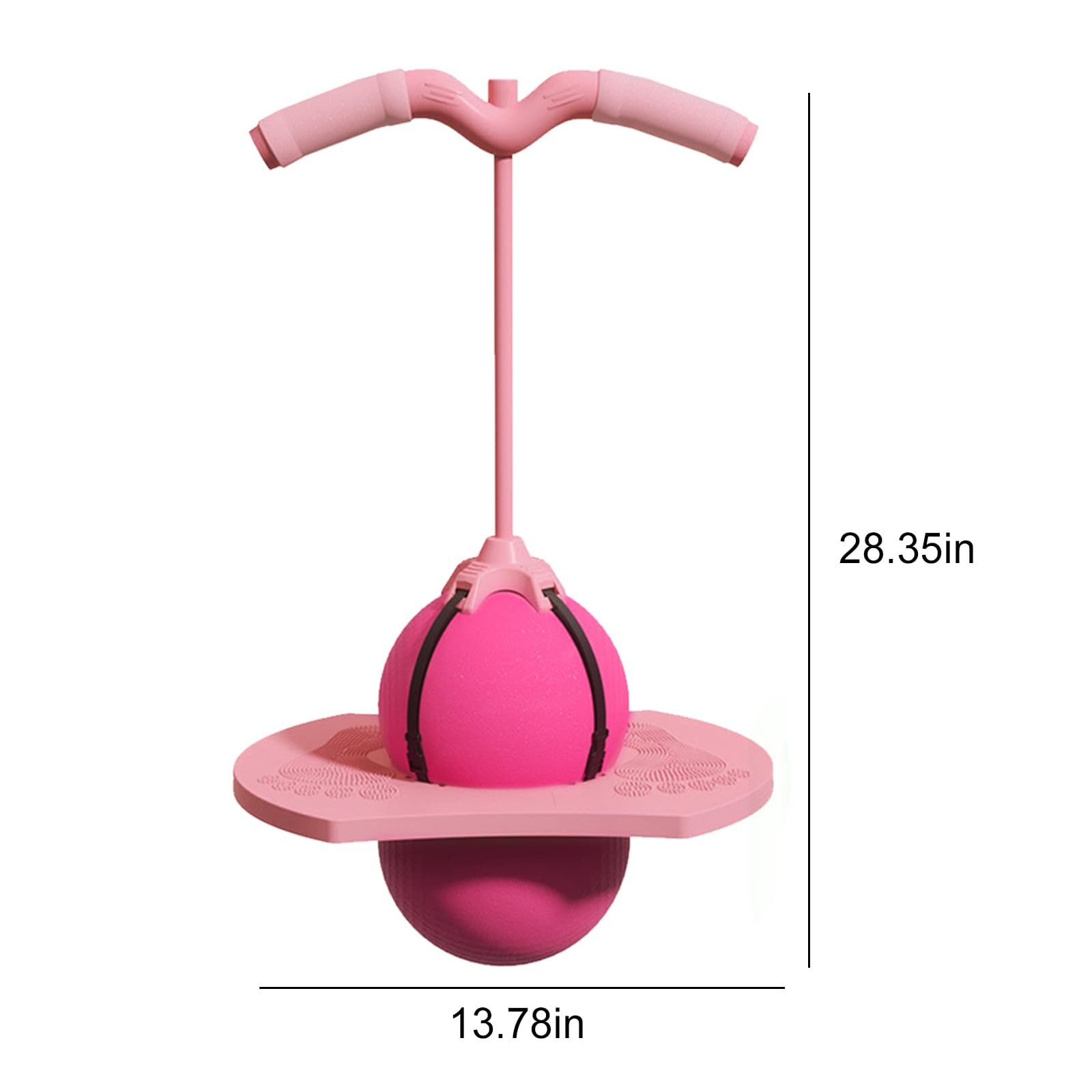Balance Jumping Ball with Handle, Fun Stick Pump Bounce Balls for Kids & Adults, Anti-Slip Balance Ball Bounce Board - Image 9