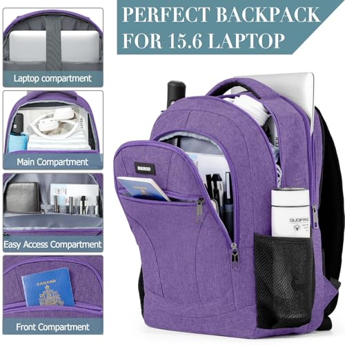 Image of BIKROD Backpack for Girls Women, School Backpack for Teen Boys, Lightweight Casual High School Bookbag, Daily-use Travel Laptop Backpack Fits 15.6 Inch Notebook
