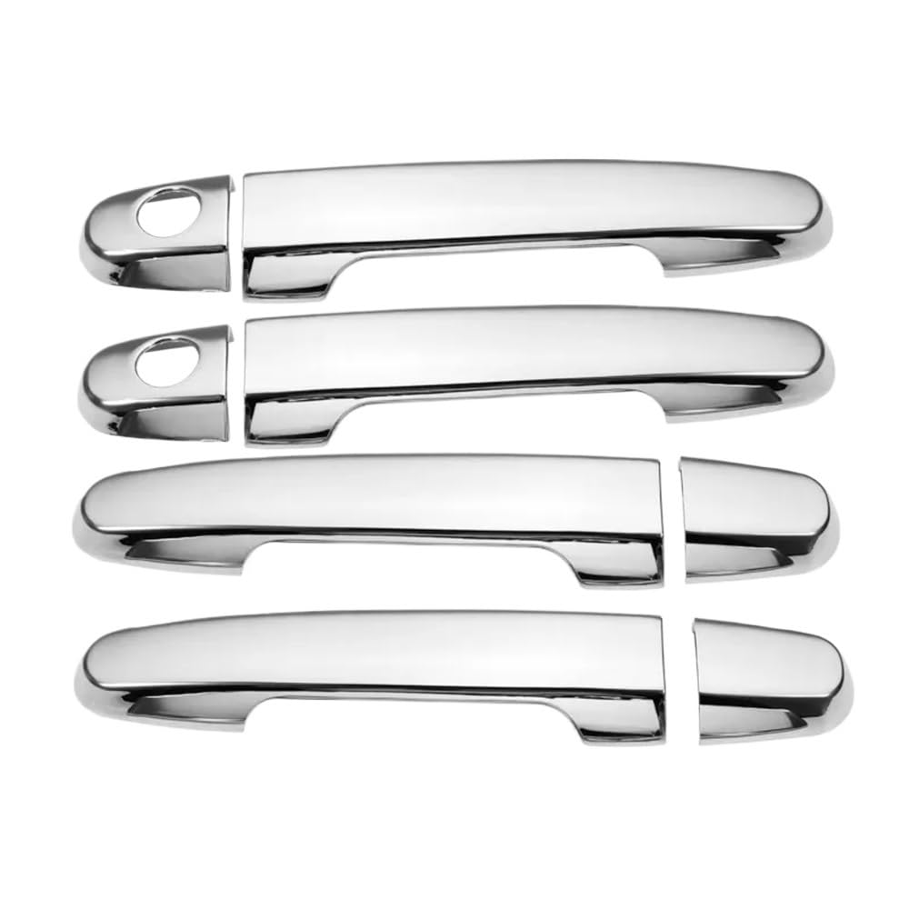 Mlhoghigd Siver 2 Keyhole Door Handle For Byd For F3 2005-2013 Car Door Handle Cover Trim Styling Accessories