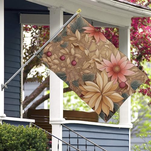 Bannière de jardin fleurs décoration pour cour de vacances - 7