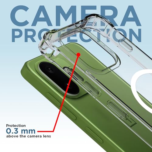 Image of Amazon Basics Back Cover for OnePlus 15T 5G Mag-Safe Shockproof PC + TPU Protective Case Magnetic Support Bumper Case (Transparent Mag-Safe)