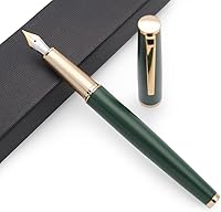 Vista 2 de JINHAO - Pluma estilográfica de metal serie 95 (verde oliva, punta F de 0.020 in)