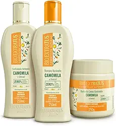 Kit Bio Extratus Camomila Shampoo, Condicionador e Banho de Creme (250g)