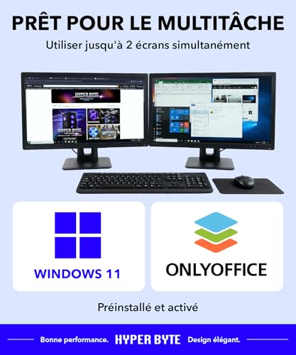 Hyper Byte Multi Office PC avec Intel Core i3 et Windows 11 Pro