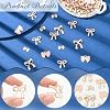 SUNNYCLUE 1 Box 4 Style 40-80Pcs Romantic Charm Enamel Flat Bowknot Charms Pink Bow Pendants Bulk for Women Jewelry Making Earrings Necklace Bracelets
