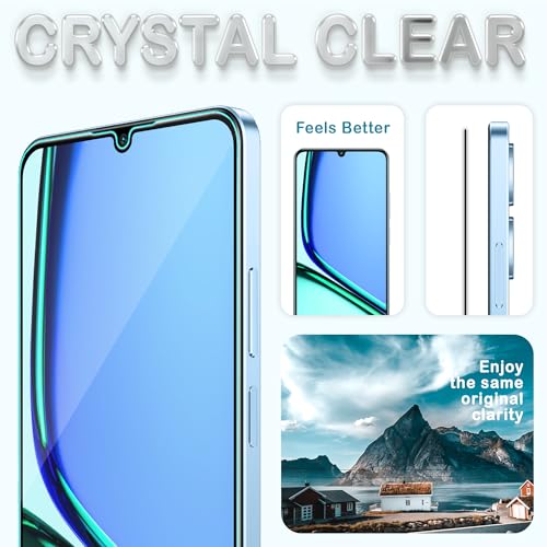 Image of ArmourPro Military Grade Gorilla Tempered Glass Compatible For Realme Narzo N61, C63, C61, C51, C53, Narzo N63 and N53 (6.74 Inch) With Installation Kit | Edge To Edge Coverage | Black, Pack of 2