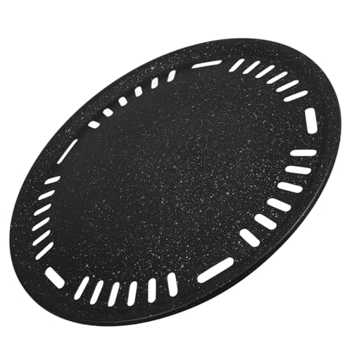 OUNONA Sartén Eléctrica Plancha Crepera Arepera Tortillas Asador Eléctrico Pequeño Para Horno Asador Pequeño Con Tapa Parrilla Coreana Para Barbacoa Sartén De Acero Inoxidable