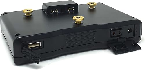 Miniatura 3 de Wasabi Power Batería de montaje dorado (95 Wh, 14.4 V, 6600 mAh) Batería recargable de iones de litio para videocámara de difusión, compatible con