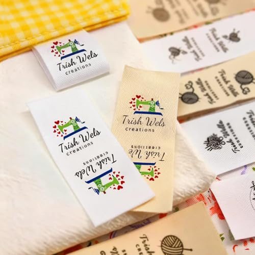 Étiquettes pour articles tricotés en coton naturel : fini les tricots faits main sans signature