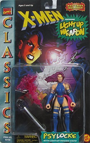 Qiyun Marvel Comics x Men Classic Light Up Weapon Psylocke Figure 035112431527 by Toybiz