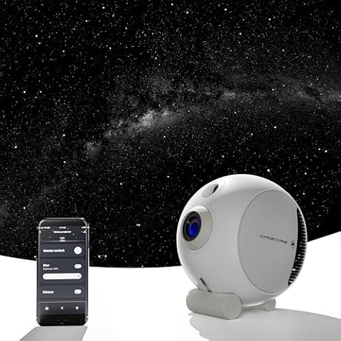 Orzorz Star Projector Plus, Galaxy Night Light，Home Planetarium Ceiling Projector with App Control，Sky Light Bedroom Decor, Realistic Starry Nebula, Planet Presentation Gift for Adults, Kids… Cover