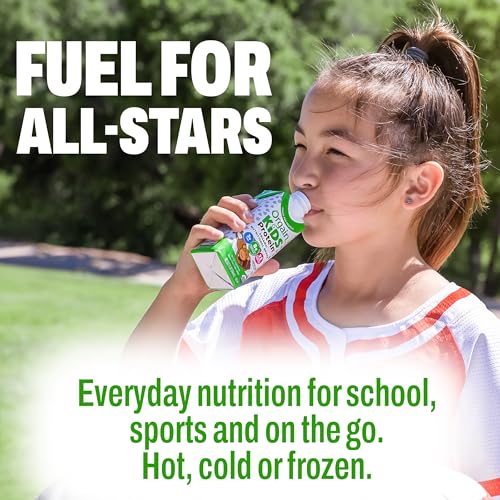 Image of Orgain Organic Kids Nutritional Dairy Protein Shakes, Chocolate, Healthy Kids Snacks, 8g Grass-Fed Protein, 3g Fiber, 22 Vitamins & Minerals, No Soy Ingredients, Non-GMO, 8.25 Fl Oz, Pack of 12