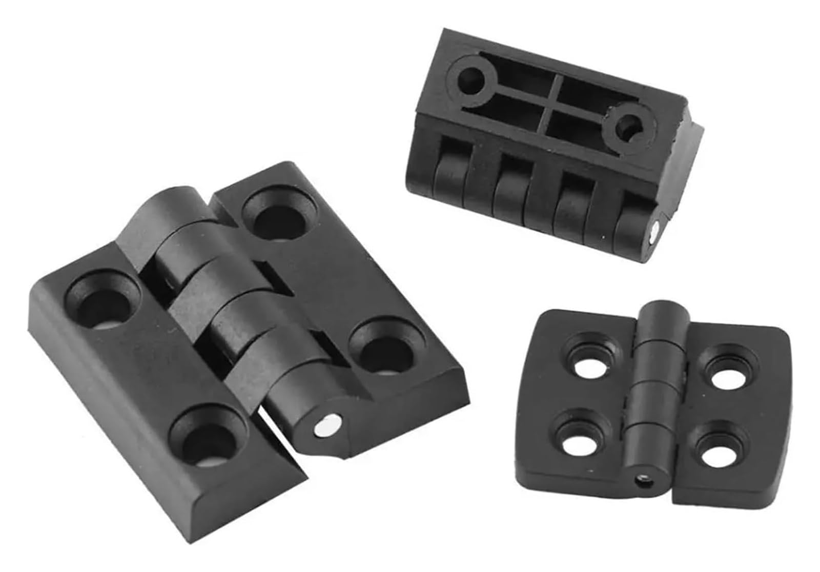 Bisagras for puertas de muebles, 10 piezas de bisagras de nailon negras for accesorios de perfil de aluminio 2020,3030,4040,4545(4040)
