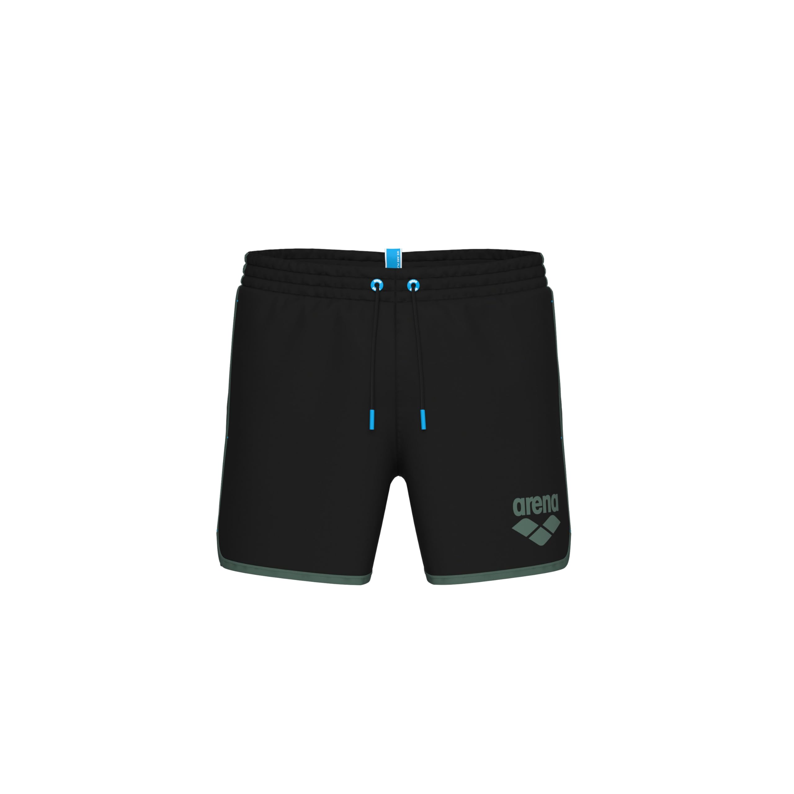 ARENA Męskie duże logo Borders Beach Short Black-Sage