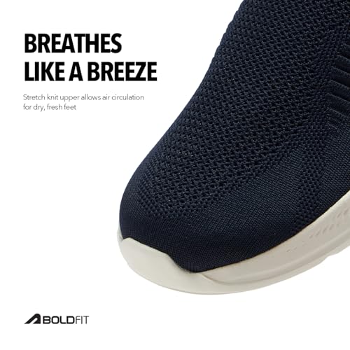 Image of Boldfit Shoes for Woman Soft Sole Women Shoes Memory Foam Walking Shoe for Women Slip on Shoe Woman Anti Skid Foot Wear for Ladies for All Day Walking