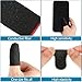 Jiuguva 120 Pcs Finger Sleeve for Gaming Anti Sweat Game Controller Thumb Sleeve Breathable Finger Covers Touchscreen Gaming Gloves for Mobile Phone Game, 4 Designs(Black)
