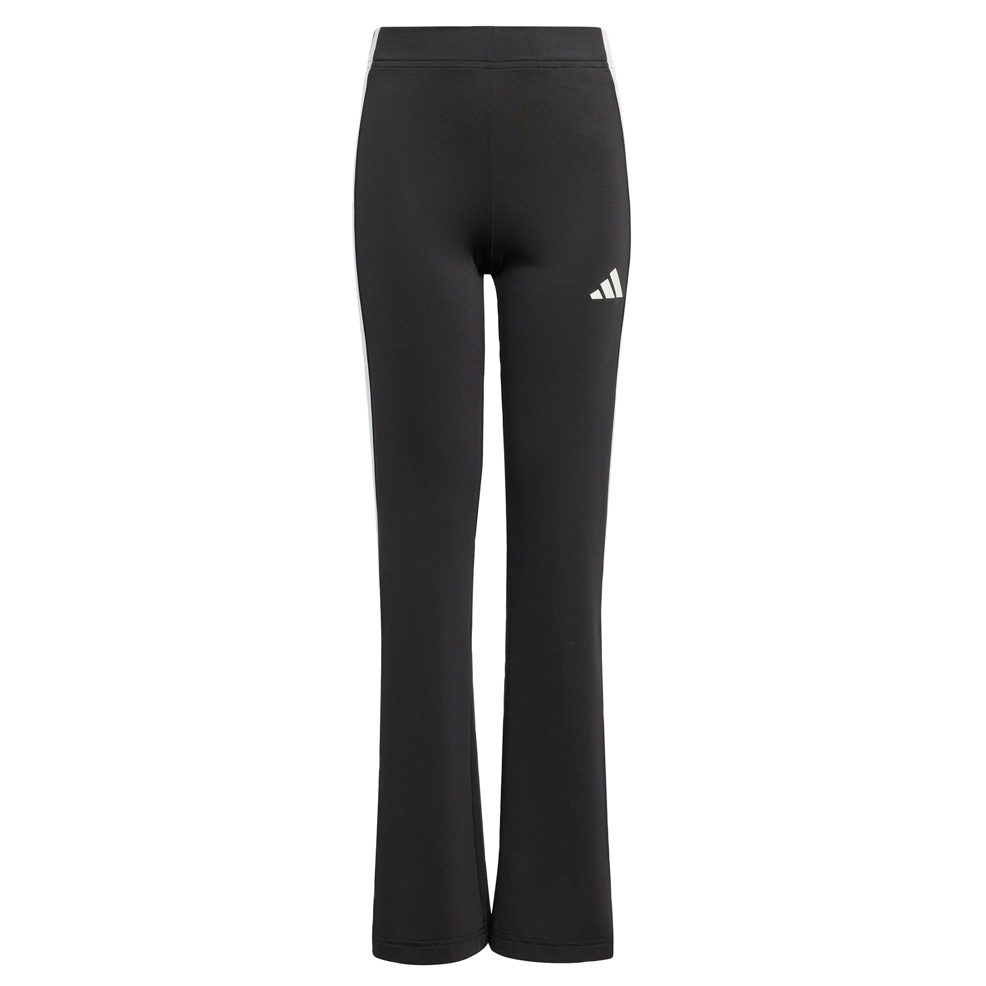 adidas Girl's Train Essentials 3-Stripes Flared Leggings Tights, black/white, 11-12 Years