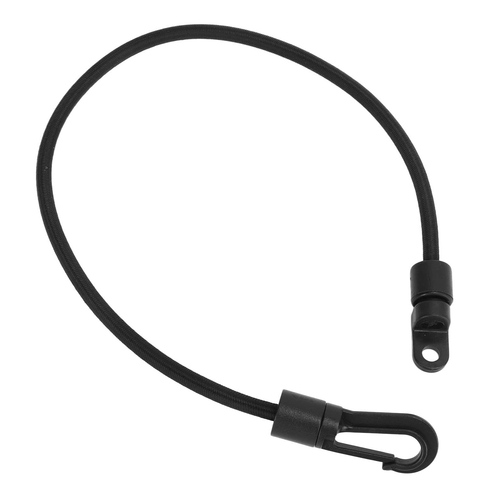 Lybunair Secure Paddle & Rod Leash, Elastic Rope with Hook (Black)