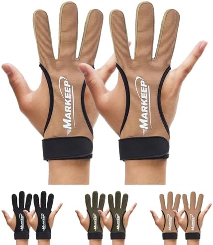Archery Gloves 2 Pack Shooting Hunting Leather Guard 3-Finger Guard for Youth Adult Man Woman and Beginner Recurve Arrow Bow Archery Protective Gear Accessories Archery Gloves 2 Pack Shooting Hunting Leather Guard 3-Finger Guard for Youth Adult Man Woman and Beginner Recurve Arrow Bow Archery Protective Gear Accessories