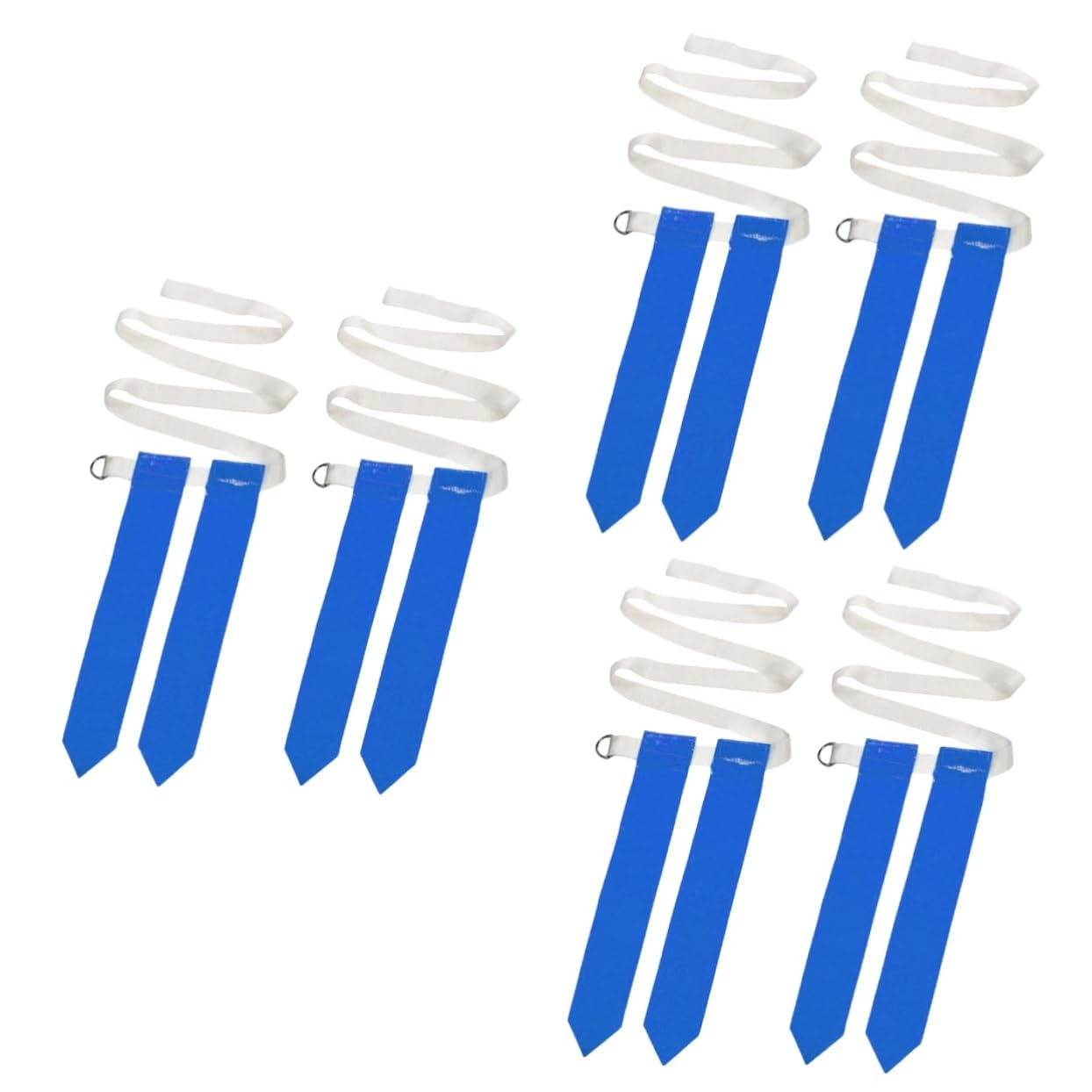 BESPORTBLE 6pcs American Football Waist Belt with Flags Webbing for Training Practices Secure Double Stitched Design Rugby Game Accessories for All Ages