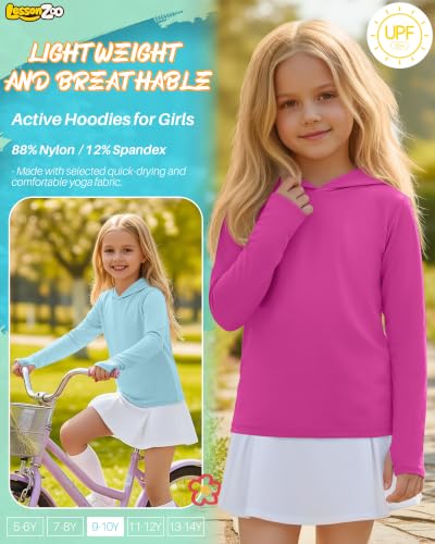 Image of 3 Pack Girls Long Sleeve Hoodies Thumbhole Shirts