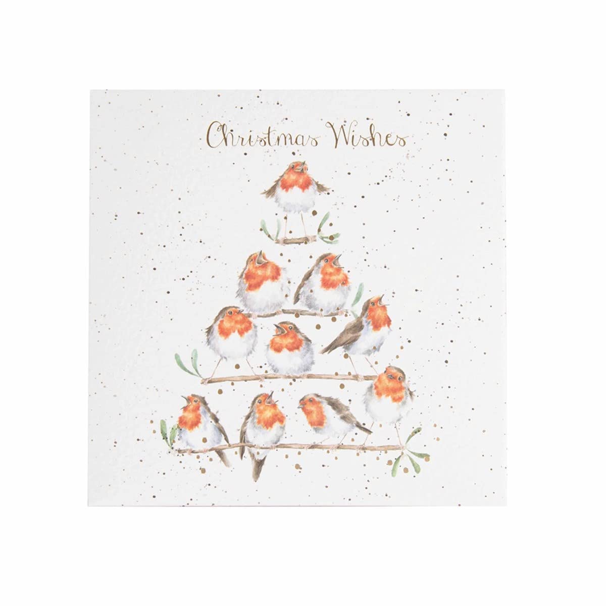 Wrendale Designs Weihnachtskarten-Set – 8 Stück Mit Rotkehlchen-Motiv, In Geschenkbox