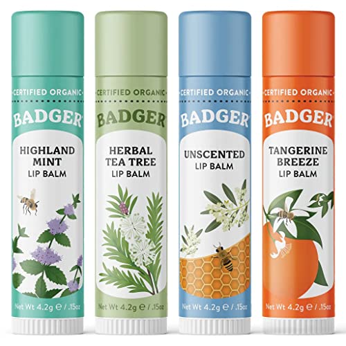 Classic Lip Balm -(Tangering Breeze, Lavender & Orange, Vanilla Madagascar, Pink grapefruit) 4Pk box - Thumbnail 3
