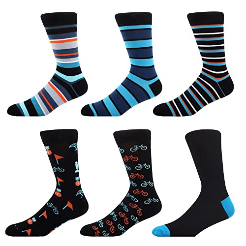 WeciBor Bambus-Socken Atmungsaktiv gegen Schweißfüße Unisex Socken 6 Paar, Größe 47-49