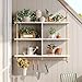 Bestier Kitchen Shelves Wall Mounted Floating Pipe Shelving 3 Tier 41.5