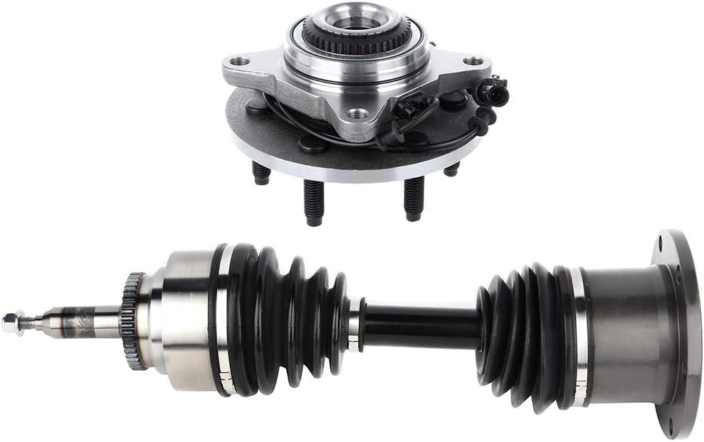 SCITOO 2pcs Front CV Axle 515079 Shaft and Wheel Hub Bearing Assembly 60-2103 515079 Compatible with 2006-2008 for Lincoln Mark LT 6 Lugs with ABS