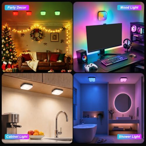 Givryes 4Pack IP65 Waterproof Shower Light, Rechargeable Shower Lights - image 7