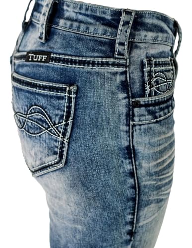 Cowgirl Tuff Western Jeans Womens DFMI Bleach 25 Reg Med Wash JBLEAC3
