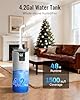Lacidoll Humidifiers for large room bedroom,16L/4.2Gal Whole house humidifier for home 1500 sq.ft. Ultrasonic cool mist humidifiers for bedroom with extension tube & aroma box & night light, White