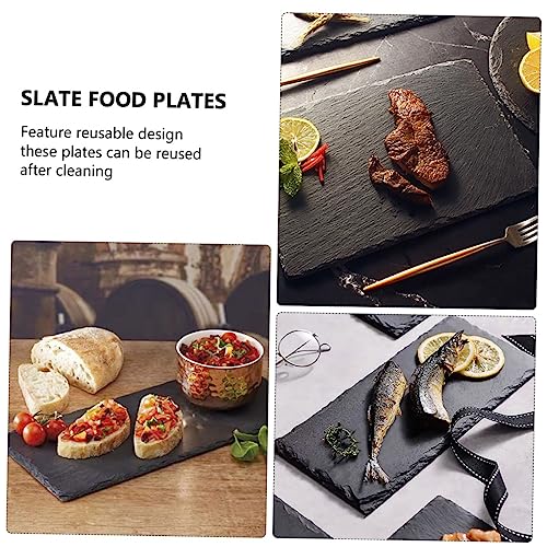 Platos rectangulares de pizarra Alipis 2 piezas miniatura 4