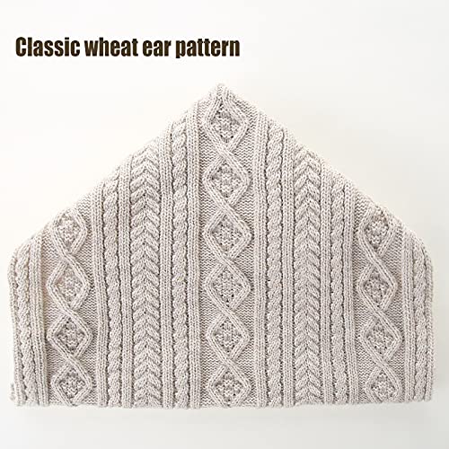 Image of LMLALML Boys Winter Hat Earflap Knitted Beanie for Kids Warm Fleece Lined Thicken Hat for Baby