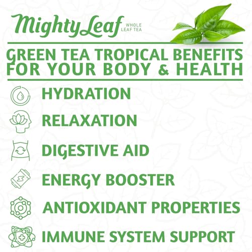 Mighty Leaf Green Tea Tropical 100ct. - Thumbnail 5