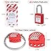 IWONGO 50 PCS Lockout Tagout Kit, OSHA Compliant Electrical Loto Kit, Safety Padlocks, Circuit Breaker Lockouts, Valve Lock, Hasp & Loto Tags, Industrial Safety Electrical & Mechanical