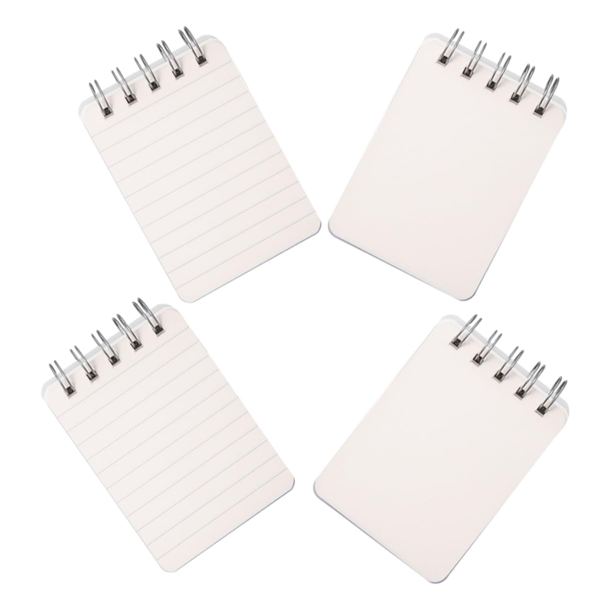 Uonlytech 3 Set Mini Taccuino Portatile Quaderno A Righe Universitarie Mini Quaderni Notebook E Riviste Foderato Blocco Note Compatto Per Ufficio Piccola Pad Di Memo Carta Bianca 4 Pezzi*3