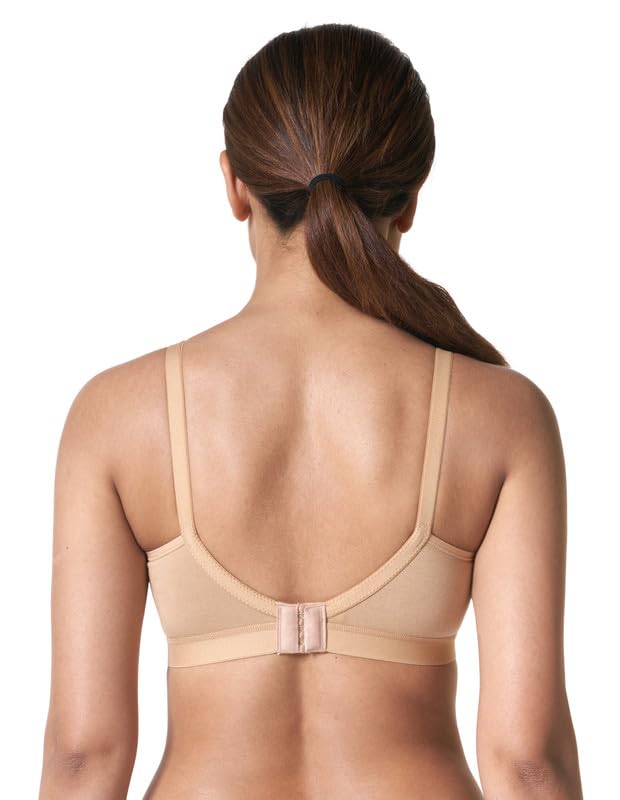 Image of BLOSSOM Crossy Lift Women's Seamless Moulded,Double Layered Full Coverage, Non Wired Non Padded, T-Shirt /Everyday Support Bra with Nipple Concealers