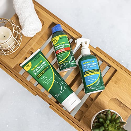 Image of MagniLife DB Pain Relieving Foot Spray, 3 Oz, Cooling Pain Relief for Burning, Tingling & Stabbing Discomfort in Feet & Legs, Non-Greasy Moisturizing Foot Care Suitable for Diabetic & Sensitive Skin