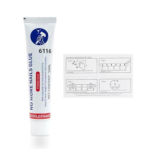 50MLGuoelephant 6116 No More Nails Original, adhesivo de montaje resistente, adhesivo de reparación multiusos, pegamento resistente al agua para