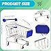 Flahard 9 Pcs Mini Shopping Cart, Tiny Supermarket Handcart, Desk Shopping Cart Toys, Bulk for Kids, Desk Decoration, Doll House, Cosplay Accessory, 9 Colors