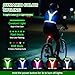 Samlior LED Reflektierende Laufweste, 5 Farben 3 Lichtmodi Wiederaufladbare USB Lauflicht, LED Running Reflektoren, Verstellbare Leuchtweste für Laufen Gehen Radfahren in der Nacht (Rosa)