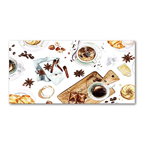 Splashback guard cuisine 120x60cm fond de hotte verre beige Tulup