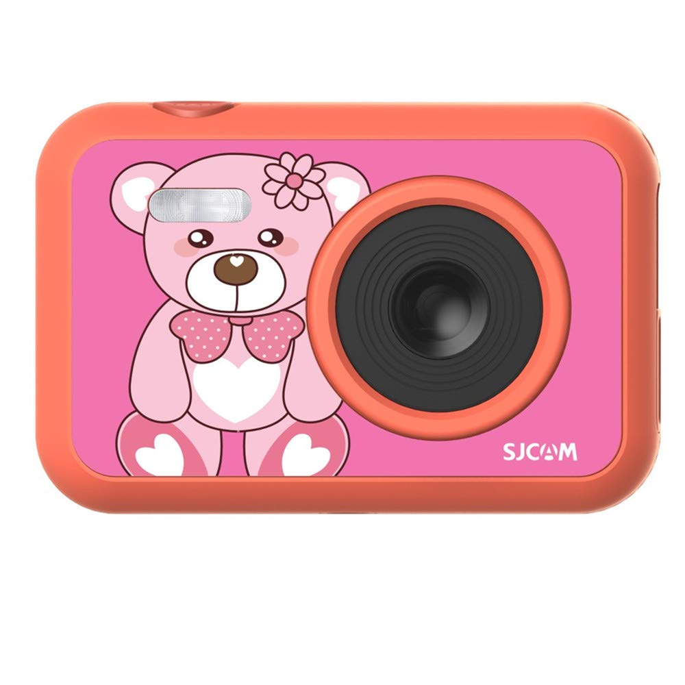 Powerpak Sjcam Funcam 2"/5.08 Cm LCD Hd Digital Action Camera Cartoon Print with in-Built Games for Children & Adult Kids (Funcam Bear), Dark Pink - Megapixels 5.0, Gb 32